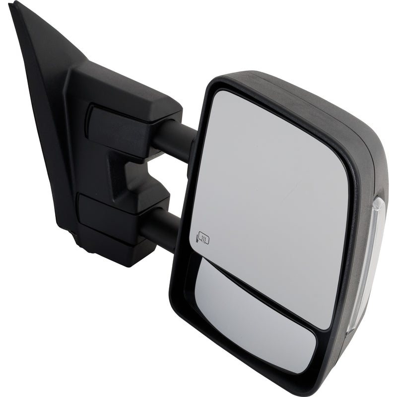 Passenger Side Towing Mirror, Power, Manual Folding and Extending, Heated, Textured, In-housing Signal Light, W/o memory, With Puddle Light, W/o Auto-Dimming, W/o Blind Spot Feature | NI1321307