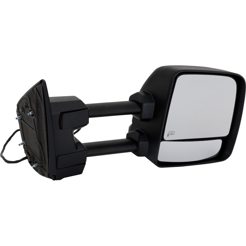 Passenger Side Towing Mirror, Power, Manual Folding and Extending, Heated, Textured, In-housing Signal Light, W/o memory, With Puddle Light, W/o Auto-Dimming, W/o Blind Spot Feature | NI1321307