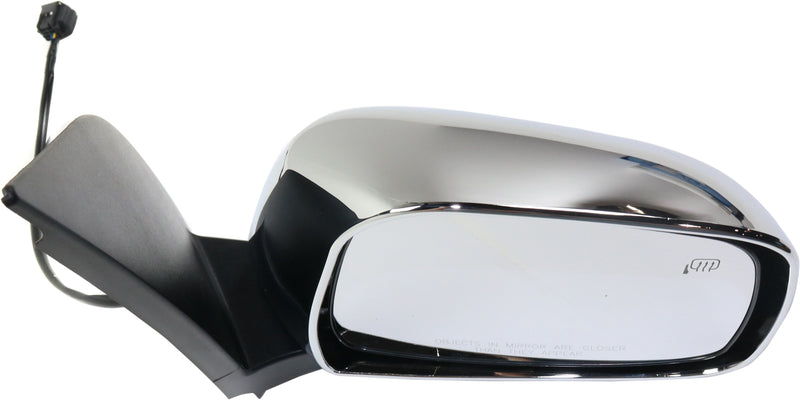 Passenger Side Mirror, Power, Manual Folding, Heated, Chrome, W/o Signal Light | NI1321291