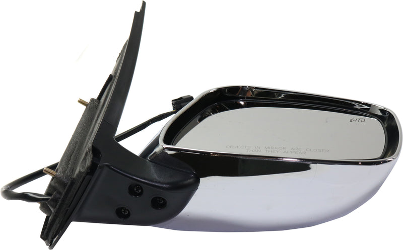 Passenger Side Mirror, Power, Manual Folding, Heated, Chrome, W/o Signal Light | NI1321291
