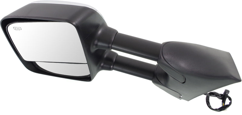 Driver Side Towing Mirror Power Manual Folding Heated Chrome | NI1320204