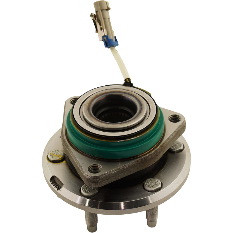 Front, Driver or Passenger Side Wheel Hub, With Bearing, With Sensor, 5 x 4.53 in. Bolt Pattern, V Model, 8 Cyl., 4.4L Engine