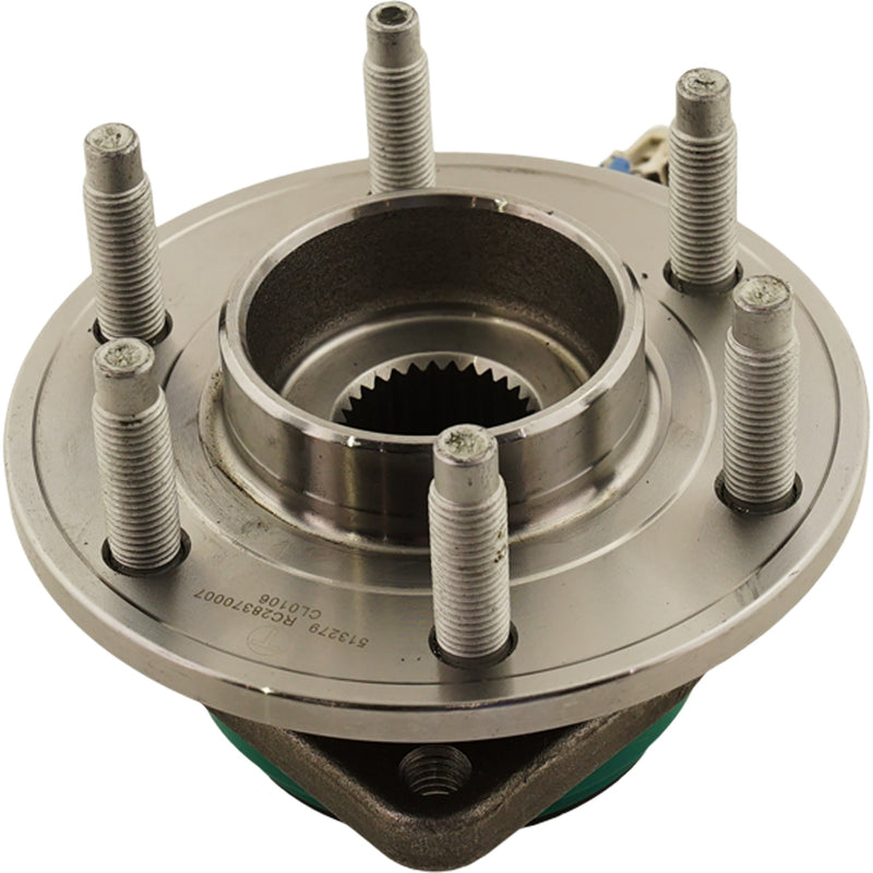 Front, Driver or Passenger Side Wheel Hub, With Bearing, With Sensor, 5 x 4.53 in. Bolt Pattern, V Model, 8 Cyl., 4.4L Engine