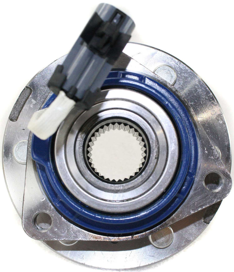 Front, Driver or Passenger Side Wheel Hub, With Bearing, With Sensor, 6 x 4.5 in. Bolt Pattern, All Wheel Drive