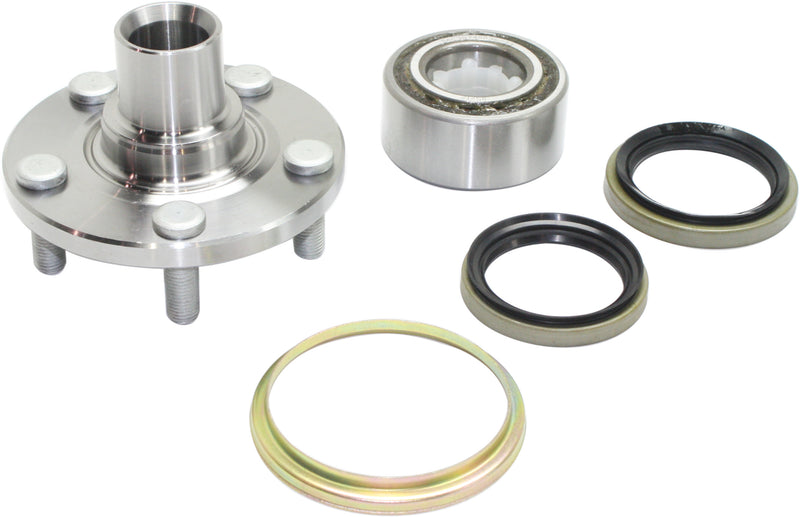 Front, Driver or Passenger Side Wheel Hub, With Bearing, 5 x 3.94 in. Bolt Pattern