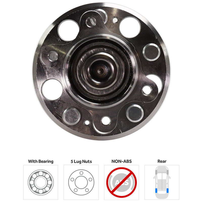 Rear, Driver or Passenger Side Wheel Hub, With Bearing, 4 Cyl., 2.0L Engine