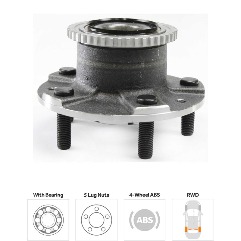 Set Of 2 - Wheel Hubs With Bearing