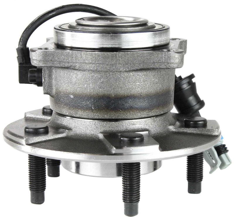 Set Of 2 - Rear Driver and Passenger Side Wheel Hubs With Bearing With Sensor 4-Wheel ABS