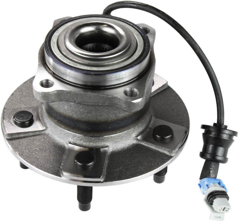 Set Of 4 - Front and Rear Driver and Passenger Side Wheel Hubs With Bearing With Sensor 4-Wheel ABS