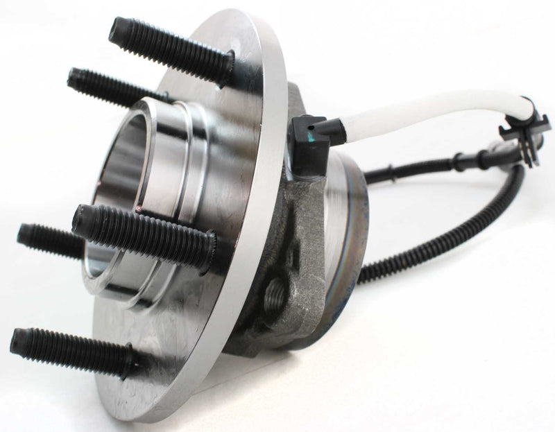 Set Of 2 - Front Driver and Passenger Side Wheel Hubs With Bearing With Sensor Four Wheel Drive 4-Wheel ABS M14 Bolts