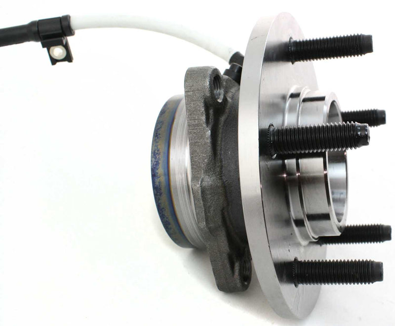 Set Of 2 - Front Driver and Passenger Side Wheel Hubs With Bearing With Sensor Four Wheel Drive 4-Wheel ABS M14 Bolts