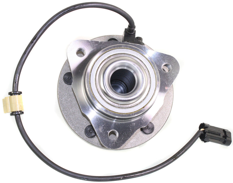 Set Of 2 - Front Driver and Passenger Side Wheel Hubs With Bearing With Sensor Rear Wheel Drive