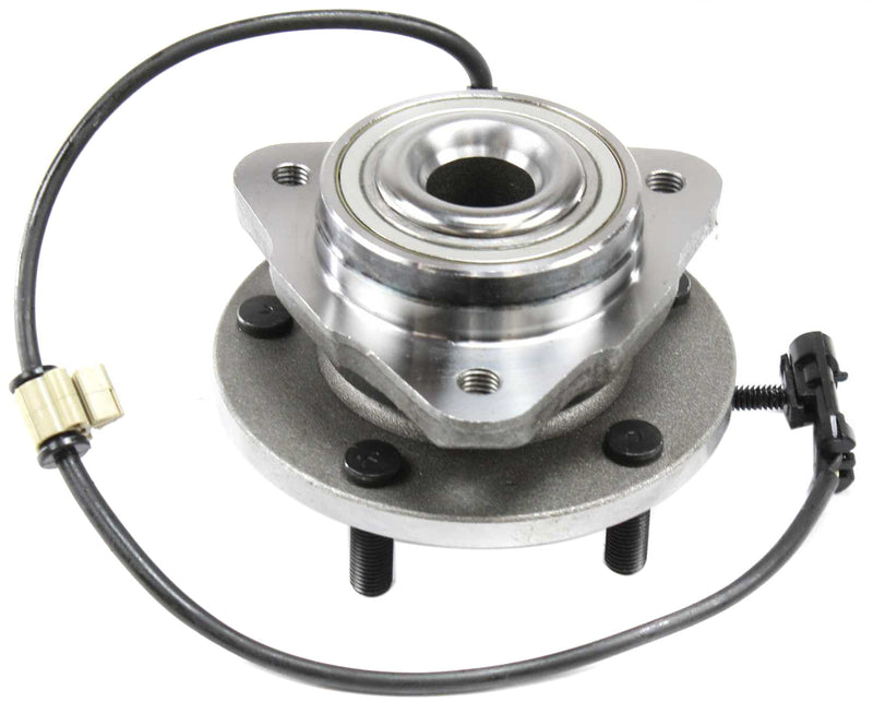 Set Of 2 - Front Driver and Passenger Side Wheel Hubs With Bearing With Sensor Rear Wheel Drive