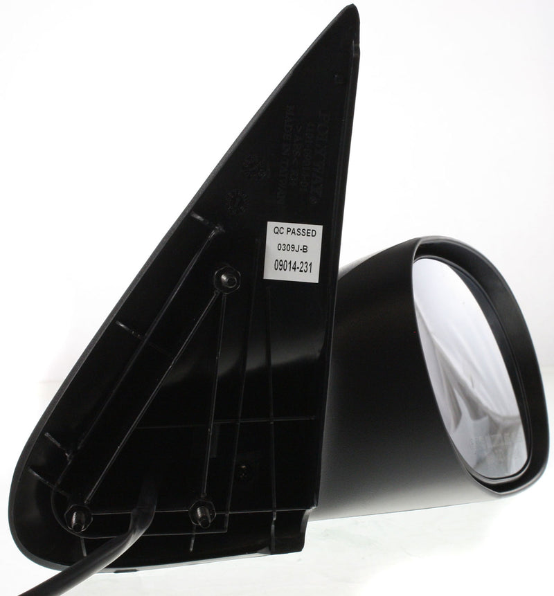 Driver and Passenger Side Mirrors, Power, Non-Folding, Non-Heated, Textured Black, Without Signal Light, Without memory, Without Puddle Light, Without Auto-Dimming, Without Blind Spot Feature | CH1320207,CH1321207