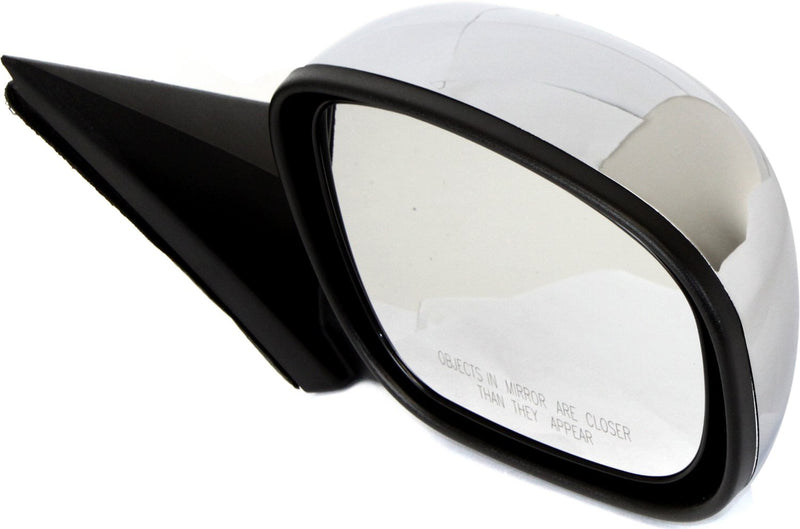 Driver and Passenger Side Mirrors, Power, Non-Folding, Heated, Chrome, Without Signal Light, Without memory, Without Puddle Light, Without Auto-Dimming, Without Blind Spot Feature | CH1320340,CH1321340