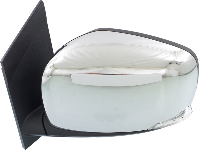 Mirror Driver Side Power Power Folding Heated W/ Signal Light Chrome | CH1321386,CH1320386