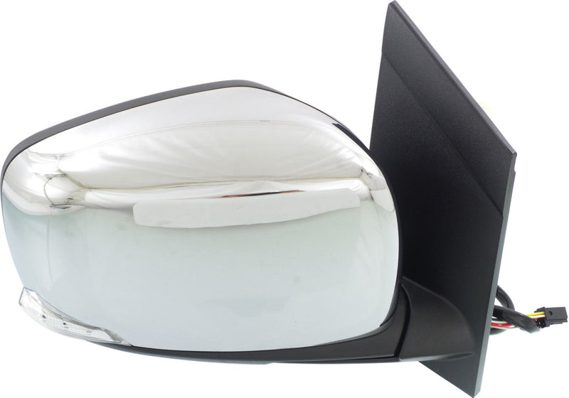 Mirror Driver Side Power Power Folding Heated W/ Signal Light Chrome | CH1321386,CH1320386