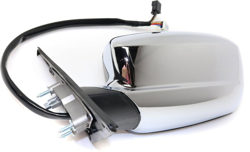 Driver and Passenger Side Mirrors, Power, Manual Folding, Heated, Chrome, Without Signal Light, With memory, Without Puddle Light, Without Auto-Dimming, Without Blind Spot Feature | CH1321342,CH1320342