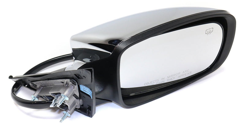 Driver and Passenger Side Mirrors, Power, Manual Folding, Heated, Chrome, Without Signal Light, With memory, Without Puddle Light, Without Auto-Dimming, Without Blind Spot Feature | CH1321342,CH1320342
