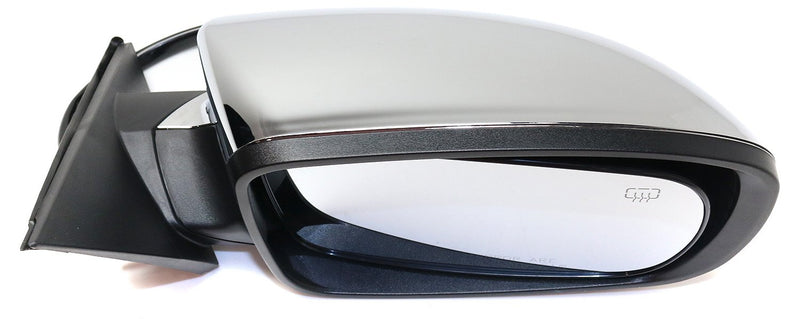 Driver and Passenger Side Mirrors, Power, Manual Folding, Heated, Chrome, Without Signal Light, With memory, Without Puddle Light, Without Auto-Dimming, Without Blind Spot Feature | CH1321342,CH1320342