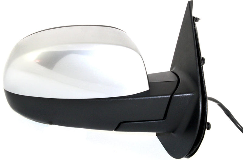 Driver and Passenger Side Mirrors, Power, Heated, Manual Folding, Chrome, Standard Type, New Body Style, with Off Road Package | GM1320340,GM1320469,GM1321340,GM1321469