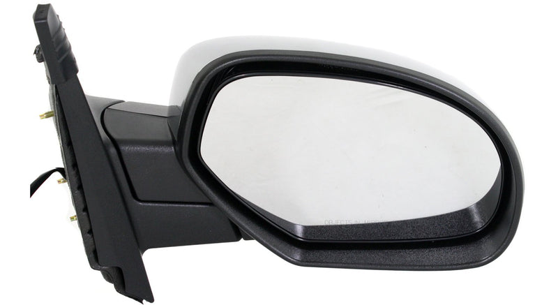 Driver and Passenger Side Mirrors, Power, Heated, Manual Folding, Chrome, Standard Type, New Body Style, with Off Road Package | GM1320340,GM1320469,GM1321340,GM1321469