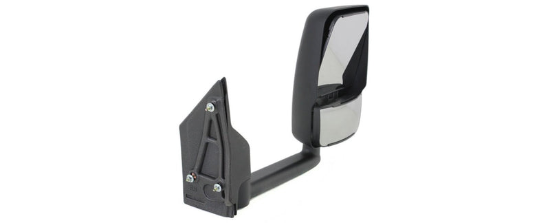 Driver and Passenger Side Towing Mirrors, Manual Adjust, Non-Heated, Manual Folding, Textured Black, with Blind Spot Glass, Dual Glass | GM1320426,GM1321426