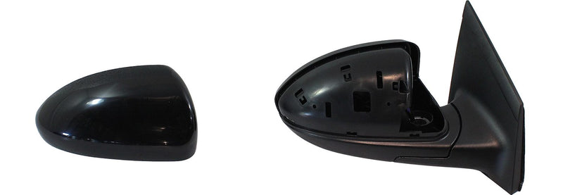 Driver and Passenger Side Mirrors, Power, Heated, Manual Folding, Paintable, Without Signal Light, Without Blind Spot Feature