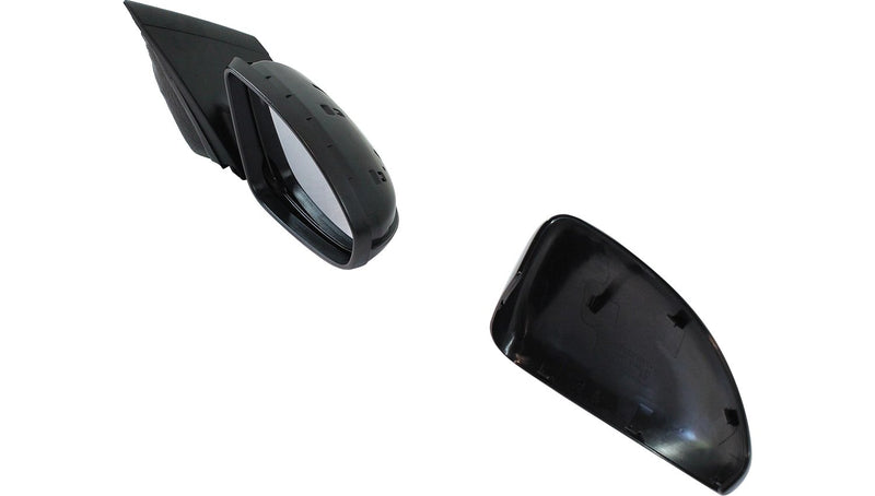 Driver and Passenger Side Mirrors, Power, Heated, Manual Folding, Paintable, Without Signal Light, Without Blind Spot Feature