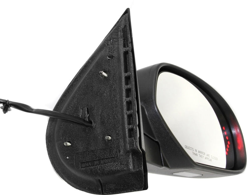Driver and Passenger Side Mirrors, Power, Heated, Power Folding, with 1 Paintable and 1 Textured Black Cap, without Memory, Standard Type, with Additional Paint To Match Cap, New Body Style