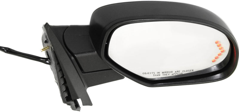 Driver and Passenger Side Mirrors, Power, Heated, Power Folding, with 1 Paintable and 1 Textured Black Cap, without Memory, Standard Type, with Additional Paint To Match Cap, New Body Style
