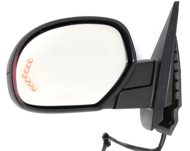 Driver and Passenger Side Mirrors, Power, Heated, Power Folding, with 1 Paintable and 1 Textured Black Cap, with Memory, Standard Type, | GM1321377,GM1320377