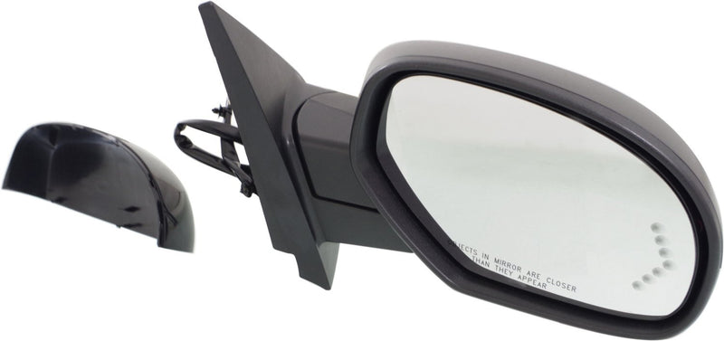 Driver and Passenger Side Mirrors, Power, Heated, Power Folding, with 1 Paintable and 1 Textured Black Cap, with Memory, Standard Type, | GM1321377,GM1320377