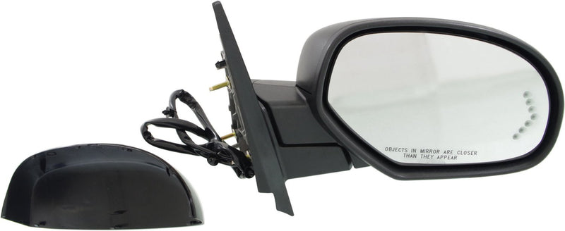 Driver and Passenger Side Mirrors, Power, Heated, Power Folding, with 1 Paintable and 1 Textured Black Cap, with Memory, Standard Type, | GM1321377,GM1320377