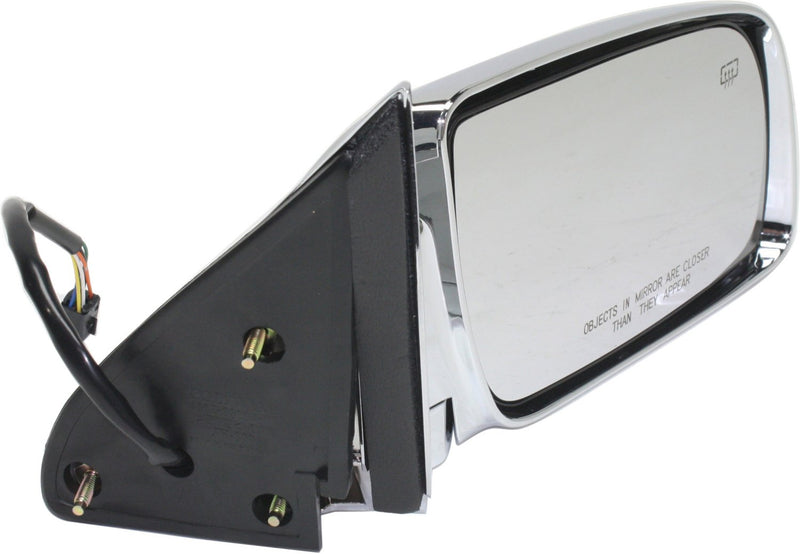 Driver and Passenger Side Mirrors, Non-Towing, Power, Manual Folding, Heated, Chrome, Without Signal Light, Without memory, Without Puddle Light, Without Auto-Dimming, Without Blind Spot Feature