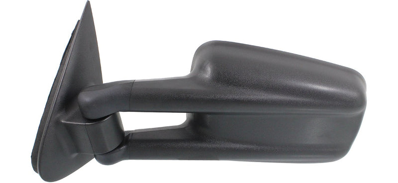 Driver and Passenger Side Towing Mirrors, Manual Adjust, Non-Heated, Manual Folding, Textured Black, Camper Type, with Wide Angle Glass(LH), without Wide Angle Glass(RH), Old Body Style | GM1320244,GM1321244