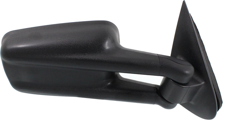 Driver and Passenger Side Towing Mirrors, Manual Adjust, Non-Heated, Manual Folding, Textured Black, Camper Type, with Wide Angle Glass(LH), without Wide Angle Glass(RH), Old Body Style | GM1320244,GM1321244