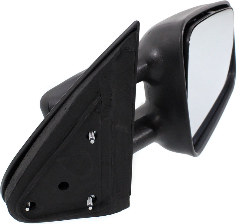 Driver and Passenger Side Towing Mirrors, Manual Adjust, Non-Heated, Manual Folding, Textured Black, Camper Type, with Wide Angle Glass(LH), without Wide Angle Glass(RH), Old Body Style | GM1320244,GM1321244