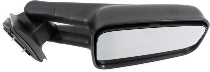 Driver and Passenger Side Towing Mirrors, Manual Adjust, Non-Heated, Manual Folding, Textured Black, Camper Type, with Wide Angle Glass(LH), without Wide Angle Glass(RH), Old Body Style | GM1320244,GM1321244