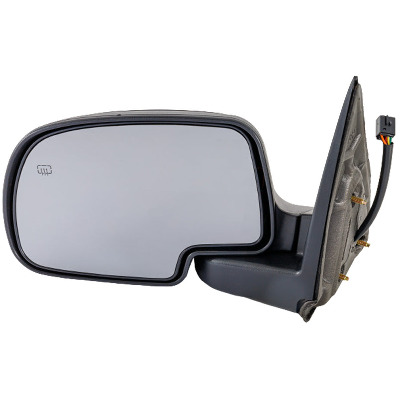 Driver and Passenger Side Non-Towing Mirrors, Power, Manual Folding, Heated, Textured Black, Without Signal Light, Without memory, With Puddle Light, Without Auto-Dimming | GM1320247,GM1321247