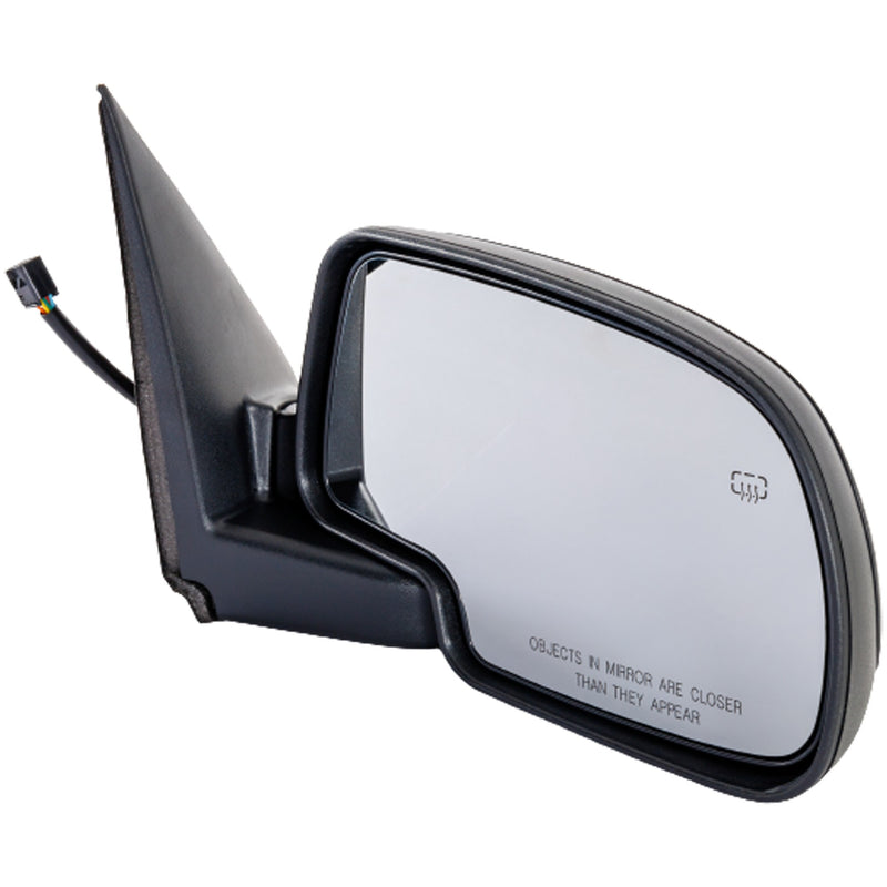 Driver and Passenger Side Non-Towing Mirrors, Power, Manual Folding, Heated, Textured Black, Without Signal Light, Without memory, With Puddle Light, Without Auto-Dimming | GM1320247,GM1321247