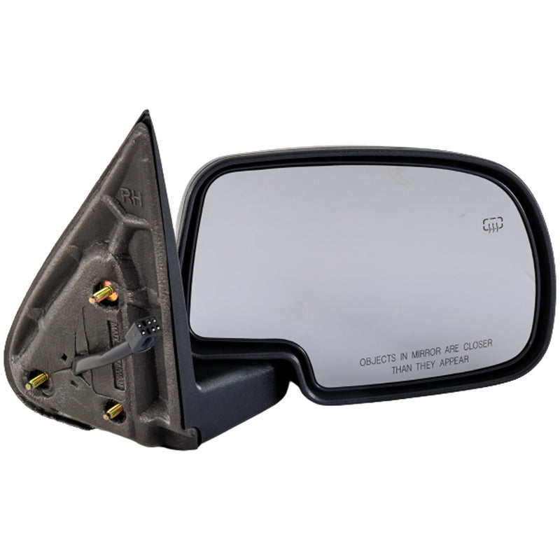 Driver and Passenger Side Non-Towing Mirrors, Power, Manual Folding, Heated, Textured Black, Without Signal Light, Without memory, With Puddle Light, Without Auto-Dimming | GM1320247,GM1321247