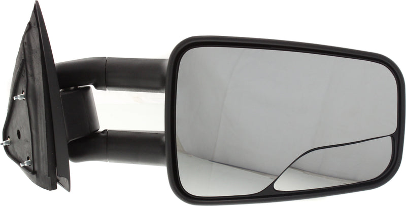 Driver and Passenger Side Towing Mirrors, Manual Adjust, Non-Heated, Manual Folding, Textured Black, | GM1320244,GM1321298