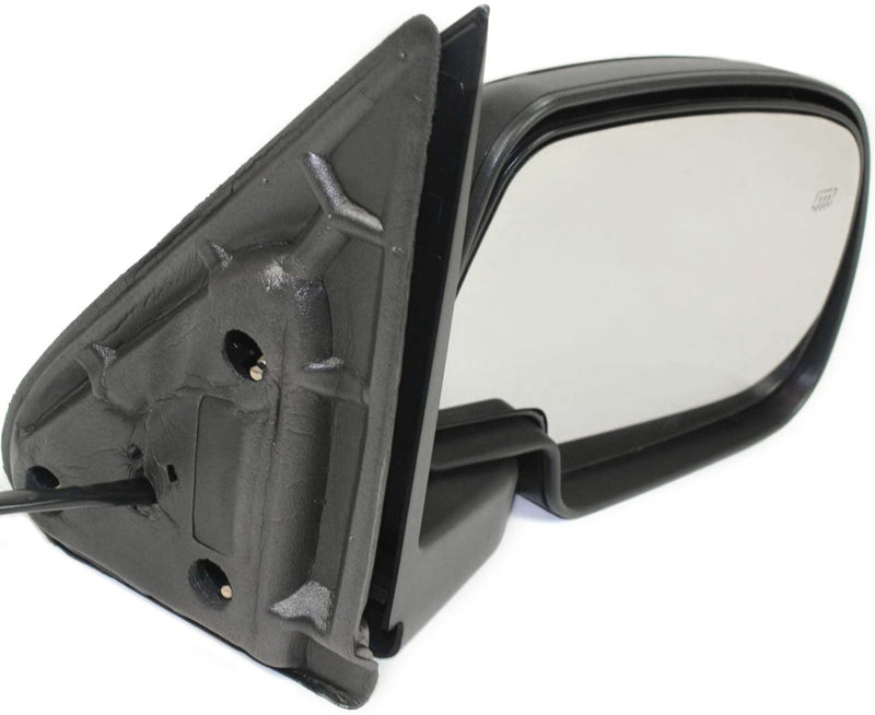 Driver and Passenger Side Mirrors, Power, Heated, Manual Folding, Textured Black, Standard Type, Old Body Style