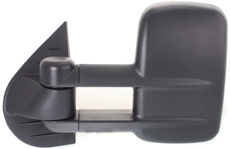 Driver and Passenger Side Towing Mirrors, Manual Adjust, Non-Heated, Manual Folding, Textured Black, Telescopic Type, Dual Glass, New Body Style, with RPO Code DF2 (Towing Style Mirrors) | GM1320337,GM1321337