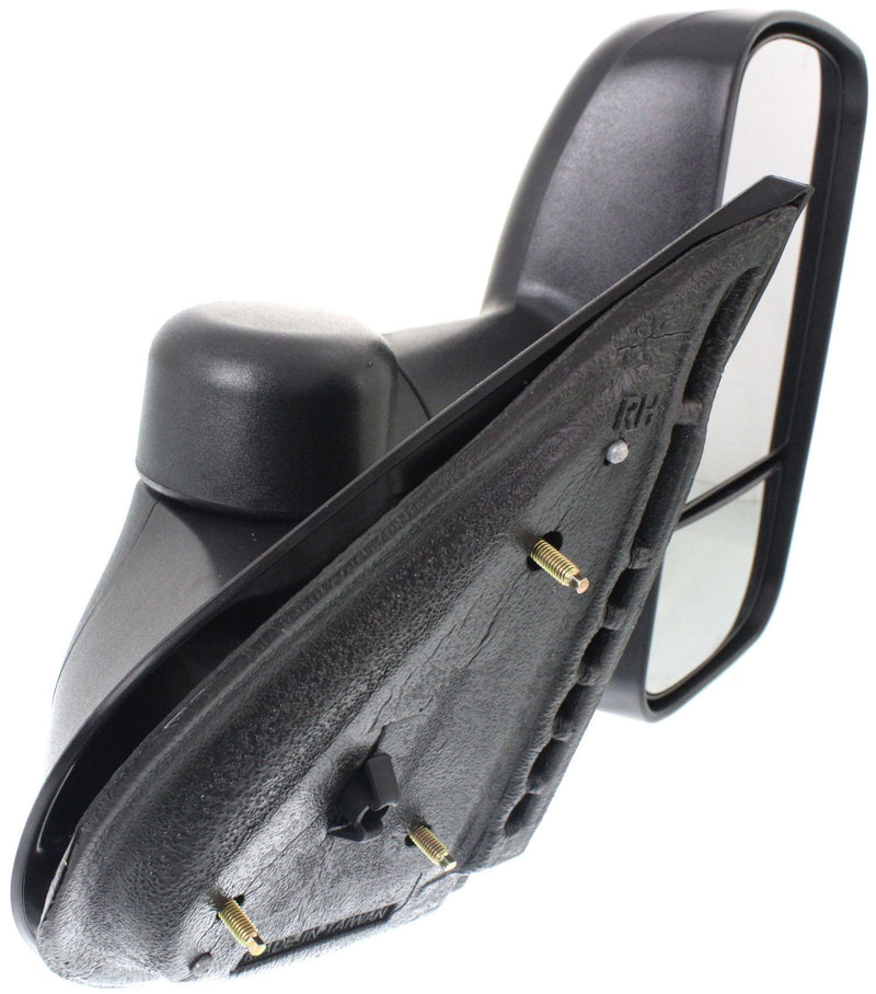 Driver and Passenger Side Towing Mirrors, Manual Adjust, Non-Heated, Manual Folding, Textured Black, Telescopic Type, Dual Glass, New Body Style, with RPO Code DF2 (Towing Style Mirrors) | GM1320337,GM1321337