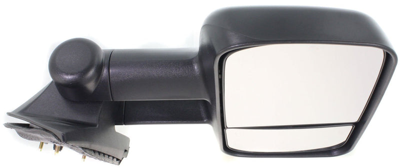 Driver and Passenger Side Towing Mirrors, Manual Adjust, Non-Heated, Manual Folding, Textured Black, Telescopic Type, Dual Glass, New Body Style, with RPO Code DF2 (Towing Style Mirrors) | GM1320337,GM1321337