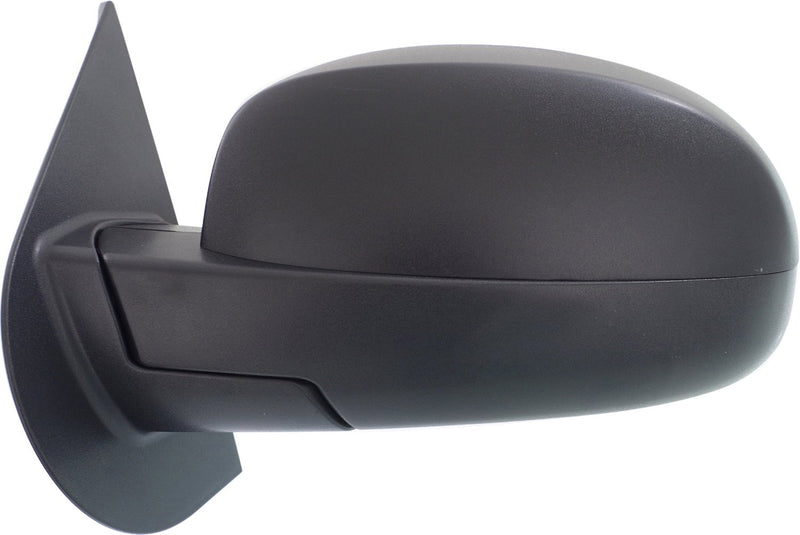 Driver and Passenger Side Mirrors, Manual Adjust, Non-Heated, Manual Folding, Textured Black, Standard Type, New Body Style | GM1320332,GM1321332