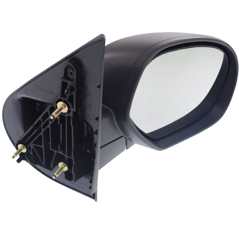 Driver and Passenger Side Mirrors, Manual Adjust, Non-Heated, Manual Folding, Textured Black, Standard Type, New Body Style | GM1320332,GM1321332