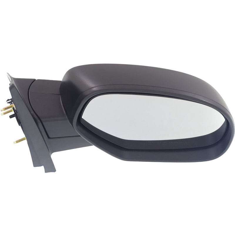 Driver and Passenger Side Mirrors, Manual Adjust, Non-Heated, Manual Folding, Textured Black, Standard Type, New Body Style | GM1320332,GM1321332